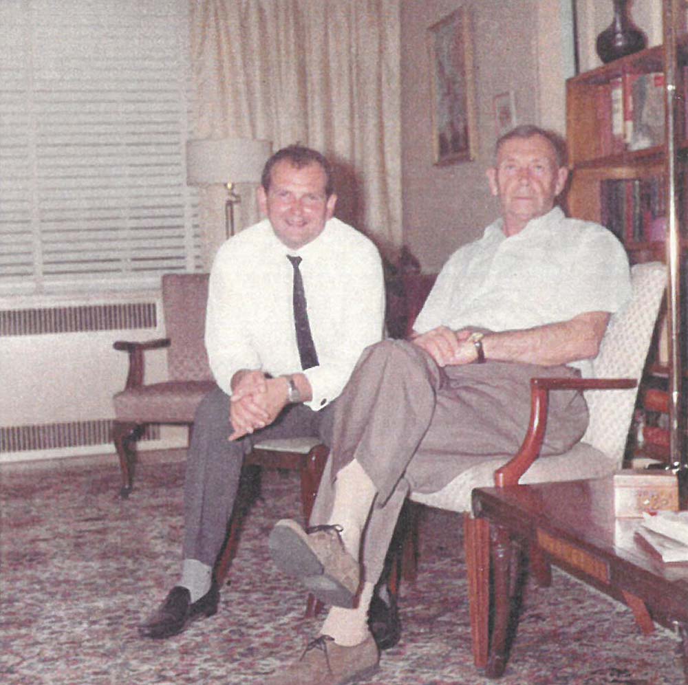 Євген Маланюк з сином Богданом